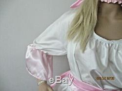 28- 54 Silky, Satin, Bows, Adult Baby, Diaper Lover, Sissy, AB/DL, Dress, Petticoat