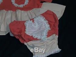 #64 ADULT BABY SISSY Baby Doll Dress with Matching SNAP CROTCH Panties
