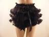 Adult Baby Sissy Blk Satin Ruffle Bum Diaper Cover Panties Withproof/locking Abdl
