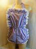 Adult Baby Sissy Dress Gingham Romper Sun Suit Dungarees Withproof Locking Abdl