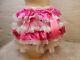 Adult Baby Sissy Satin All Over Frilly Diaper Cover Panties Fancydress Cosplay