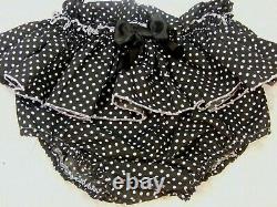 ADULT BABY SISSY black white spots DIAPER nappie COVER PANTIES OPT LININGS