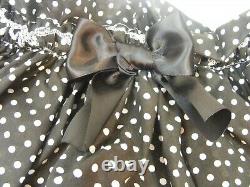 ADULT BABY SISSY black white spots DIAPER nappie COVER PANTIES OPT LININGS