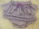 Adult Baby Sissy Lilac Med Gingham Diaper Cover Panties Opt Linings