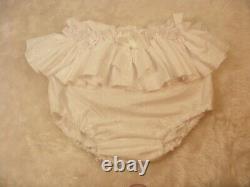 ADULT BABY SISSY white broderie anglais DIAPER COVER PANTIES OPT LININGS