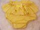 Adult Baby Sissy Yellow Med Gingham Diaper Cover Panties Opt Linings