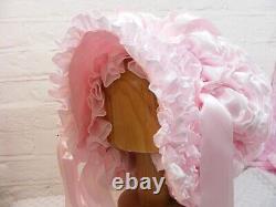 ADULT BABY all satin sissy BONNET Over the top ultimate premium sissy lingerie