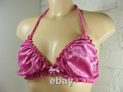 ADULT baby sissy lingerie soft velvet bra and panties set