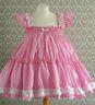 All Sizes £45 Adult Baby Sissy Frilly Dress Cross Cosplay Fancy Pink Abdl Bonnet