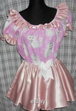 Adorable Kitty Adult Baby Little Girl Sissy Dress Custom Made to Your Size
