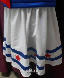 Adorable Sailorette Adult Little Girl Baby Sissy Dress Custom Fit Red White Blue