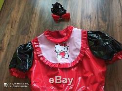 Adult Baby Kleid BODY WINDELBODY Windelhose Sissy PVC LACK Diaper Plastik L-XL