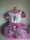 Adult Baby Kleid Integrierte Windelhose Sissy Pvc Lack Diaper Prinzessin Plastik