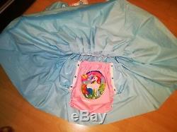 Adult Baby Kleid Windelhose Gummihose Sissy PVC LACK Diaper Plastik EINHORN XL