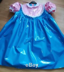 Adult Baby Kleid Windelhose Gummihose Sissy PVC LACK LATEX GUMMI ZOFE Plastik XL