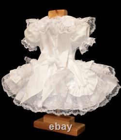 Adult Baby Maid Sissy Girl White mini dress Cosplay Costume CD/TV Tailor-made
