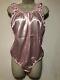 Adult Baby Romper Pink Silky Satin Sissy Playsuits For Men Chest 44