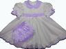 Adult Baby Sissy Basic Purple & White Dress Set Binkies N Bows