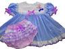 Adult Baby Sissy Blue Cherry Pie Dress Set Binkies N Bows