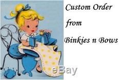 Adult Baby Sissy Custom Order Binkies n Bows