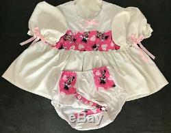 Adult Baby Sissy Dress And Diaper Cover Lot Of Three (3) All Brand New