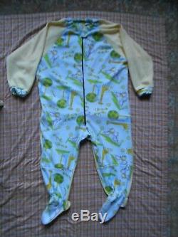 Adult Baby Sissy Footie Pajamas With Drop Seat Allover One Piece Dress