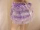 Adult Baby Sissy Lilac Satin Frilly Bum Diaper Cover Panties Fancydress Cosplay