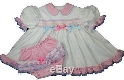 Adult Baby Sissy Little Bunny n Chick Dress Set PUL Lined Diaper Cover