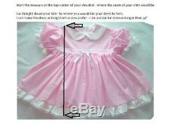 Adult Baby Sissy Littles ABDL Attached TWO-ZEE Baby Girl Dress Set