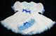 Adult Baby Sissy Littles Abdl Blue Gingham Baby Girl Embroidered Dress Set Bnb