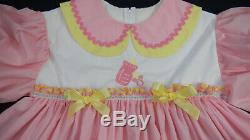 Adult Baby Sissy Littles ABDL NEW SUGAR & SPICE DRESS SET PUL LINED DIAPER COVER