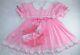 Adult Baby Sissy Littles Abdl Strawberry Pie Dress Set Custom Made Binkies N Bow