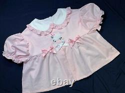 Adult Baby Sissy Littles abdl PINK Lamb Diaper Shirt Set Dress Up Chest Sz 52
