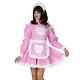 Adult Baby Sissy Maid Pvc Lockable Love Dress Cosplay Costume Tailor-made