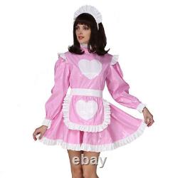 Adult Baby Sissy Maid PVC Lockable love Dress cosplay costume Tailor-made
