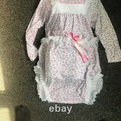 Adult Baby Sissy Pink Floral Romper / Playsuit up to 40 Chest
