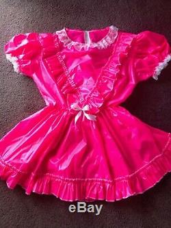 Adult Baby Sissy Pink Waterproof Dress up to 52 chest