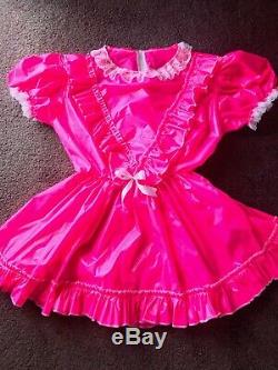 Adult Baby Sissy Pink Waterproof Dress up to 52 chest