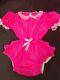 Adult Baby Sissy Pink Waterproof Romper / Playsuit Up To 42 Chest