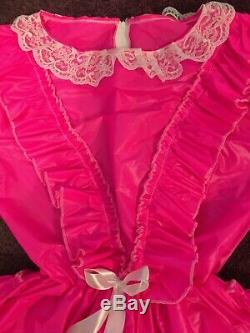Adult Baby Sissy Pink Waterproof Romper / Playsuit up to 42 Chest