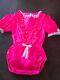 Adult Baby Sissy Pink Waterproof Romper /playsuit Up To 42 Chest Lockable
