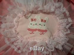 Adult Baby Sissy SATIN Lace PARTY Dress BALARENA BUNNIES
