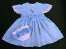 Adult Baby Sissy Vintaqe Style Pin Tuck Blue Dress Set