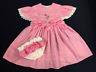 Adult Baby Sissy Vintaqe Style Pin Tuck Pink Dress Set