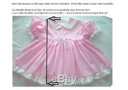 Adult Baby Sissy Vintaqe Style Pin Tuck PINK Dress Set