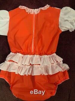 Adult Baby Sissy Waterproof rustly Romper / Playsuit up to 52 Chest