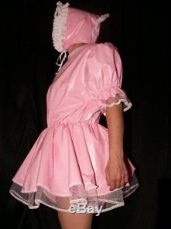 Adult Baby Sissy Zofe pvc dress Süßes PVC Kleidchen mit Rüschen