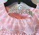 Adult Baby Sissyroses & Pearls Pink Pageant Dress With Tiara Ooak Lovie N Me