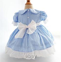Adult Maid Baby Sissy Girl Blue Mini Dress Cosplay Costume CD/TV Tailor-made