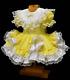 Adult Maid Baby Sissy Girl Yellow Mini Dress Cosplay Costume Cd/tv Tailor-made